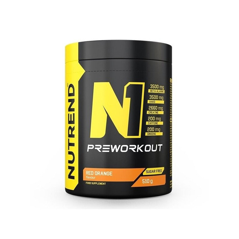 N1 Pre-Workout Red Orange 510g Nutrend