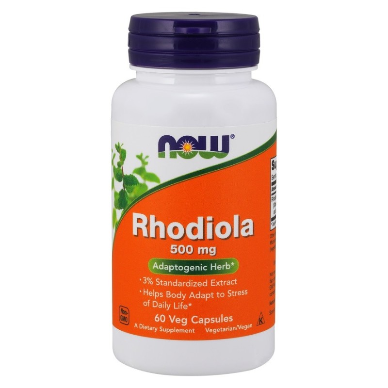 Rhodiola 500mg 60 vcaps NOW Foods