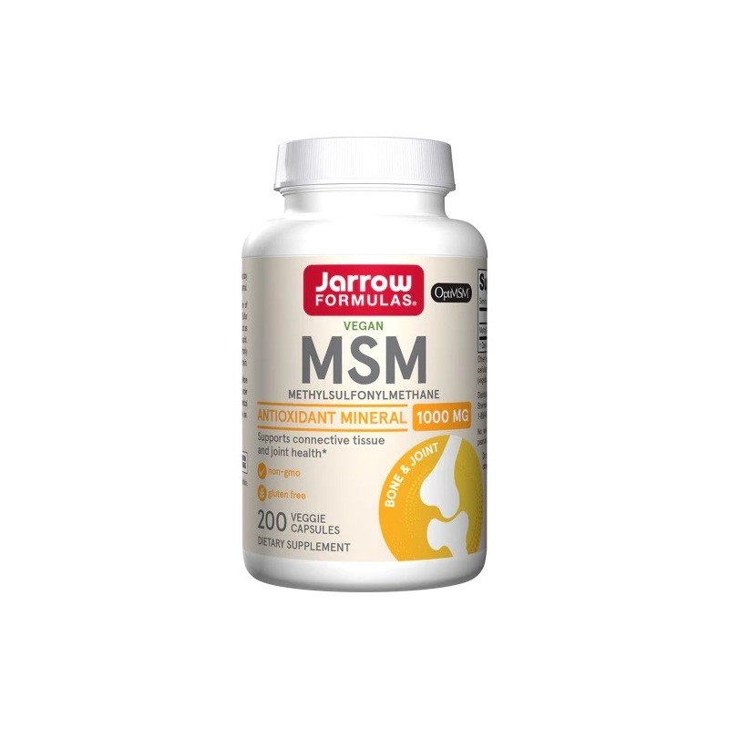 MSM (Methyl-Sulfonyl-Methane) 1000mg 200 vcaps Jarrow Formulas