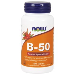 Vitamin B-50 100 tablets NOW Foods