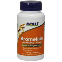 Bromelain 500mg 60 vcaps NOW Foods