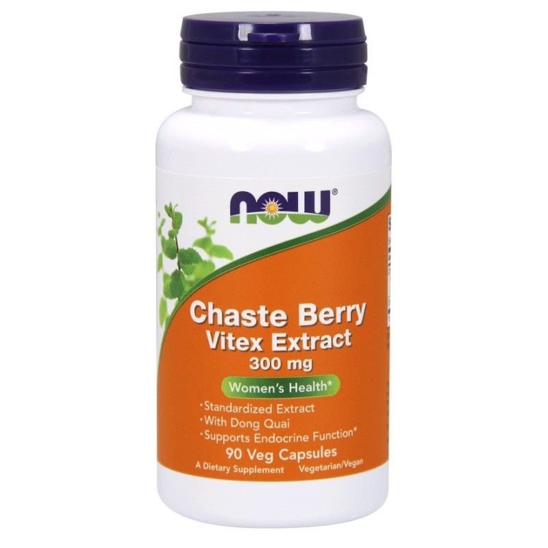 Chaste Berry Vitex Extract 300mg 90 vcaps NOW Foods