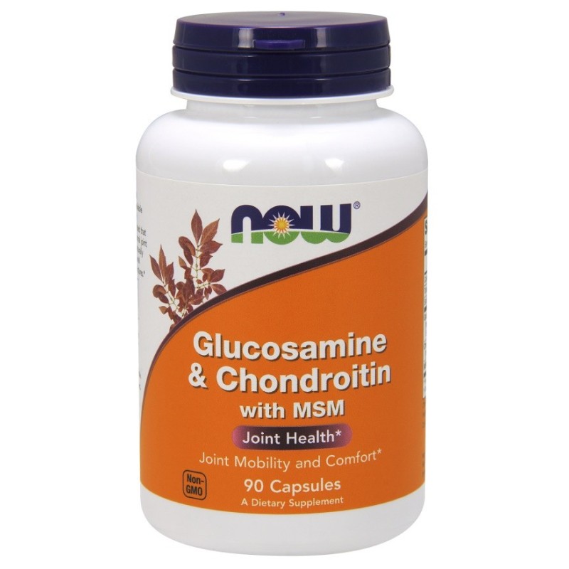 Glucosamine & Chondroitin with MSM 90 caps NOW Foods