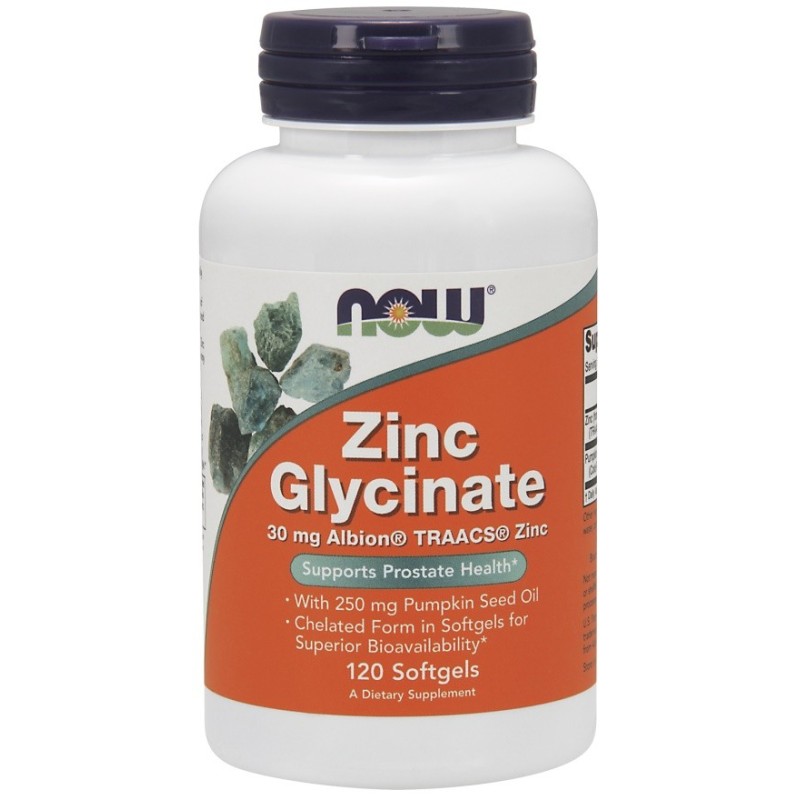 Zinc Glycinate 120 softgels NOW Foods