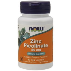 Zinc Picolinate 50mg 60 vcaps NOW Foods