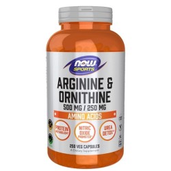 Arginine & Ornithine 250 vcaps NOW Foods