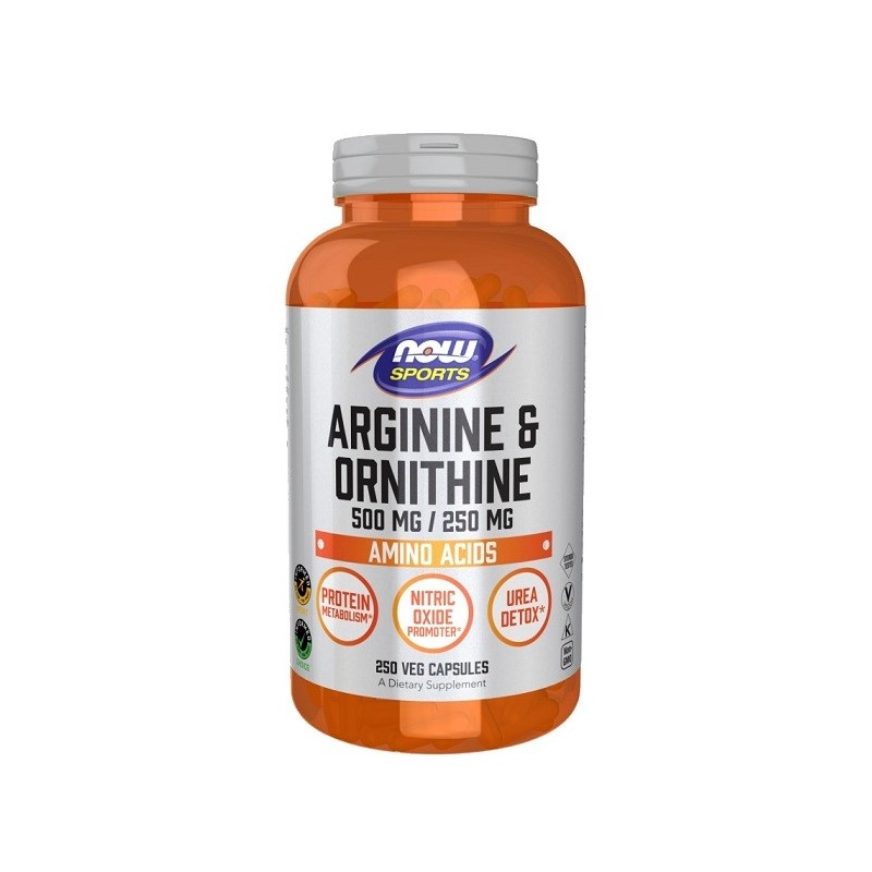 Arginine & Ornithine 250 vcaps NOW Foods