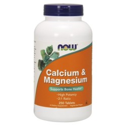 Calcium & Magnesium 250 tablets NOW Foods