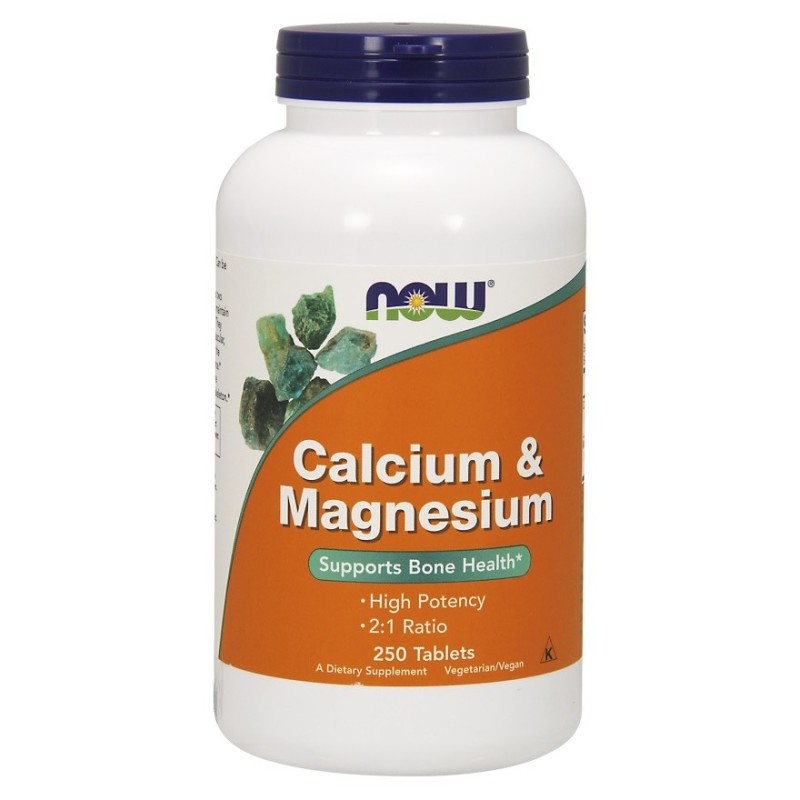 Calcium & Magnesium 250 tablets NOW Foods