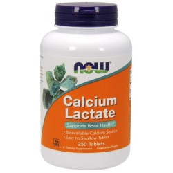 Calcium Lactate 250 tablets NOW Foods