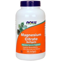 Magnesium Citrate 180 softgels NOW Foods