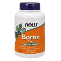 Boron 3mg 250 caps NOW Foods