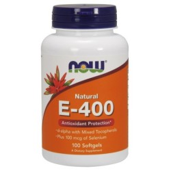 Vitamin E-400 IU with Selenium 100 softgels NOW Foods