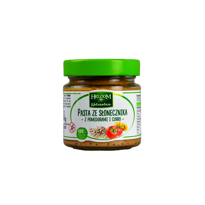 Sunflower Paste with tomatoes & curry 180g helcom
