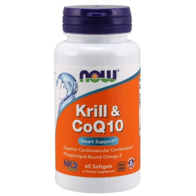 Krill & CoQ10 60 softgels NOW Foods