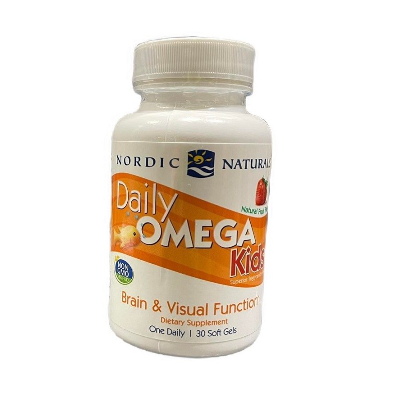 Dzienna Omega dla Dzieci Naturalny Owocowy Smak 30 kapsułek Nordic Naturals
