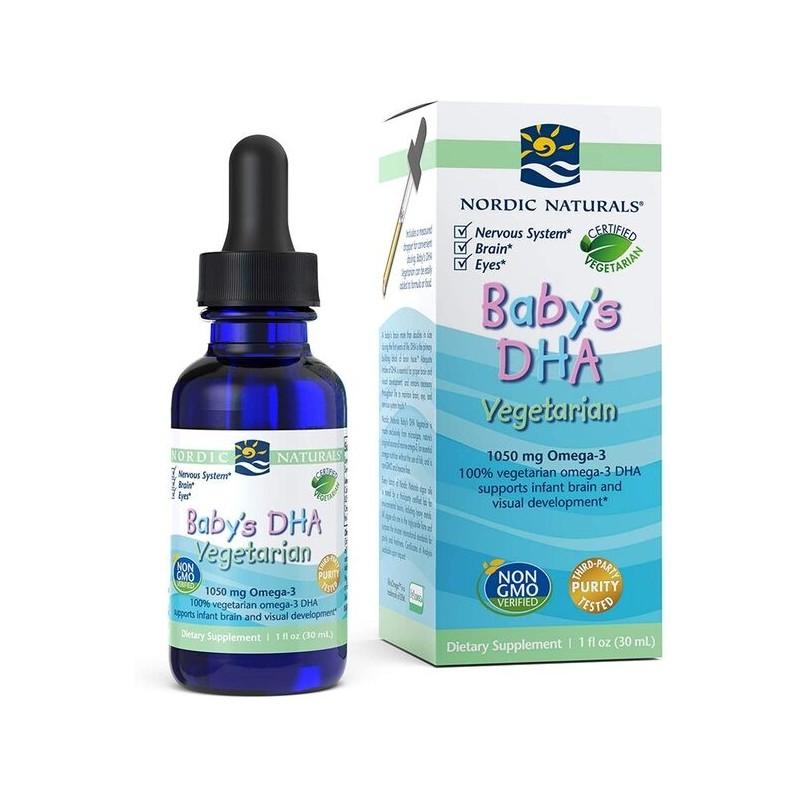 Wegetariańskie DHA dla Niemowląt 1050mg 30ml Nordic Naturals