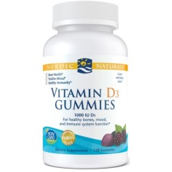 Vitamin D3 1000IU Wild Berry 120 gummies Nordic Naturals