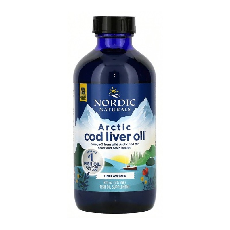 Arctic Cod Liver Oil Unflavored 237ml Nordic Naturals