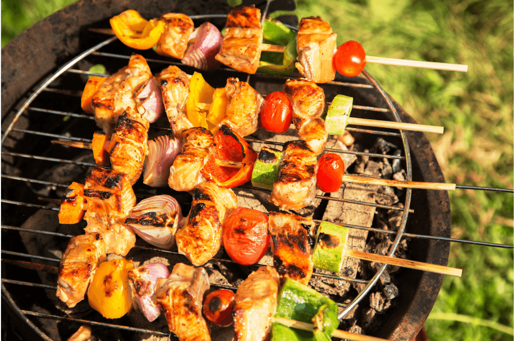 grillowany kurczak warzywa grill przyprawy bbq sezon grillowy zdrowe grillowanie