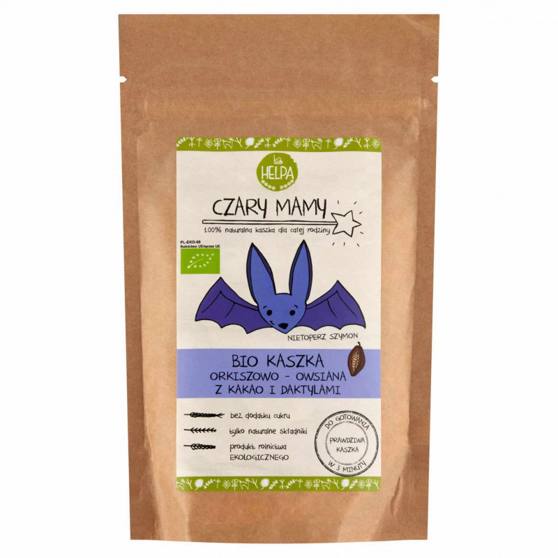 Organic Spelled-Oat Porridge With Cocoa and Dates 200g Helpa