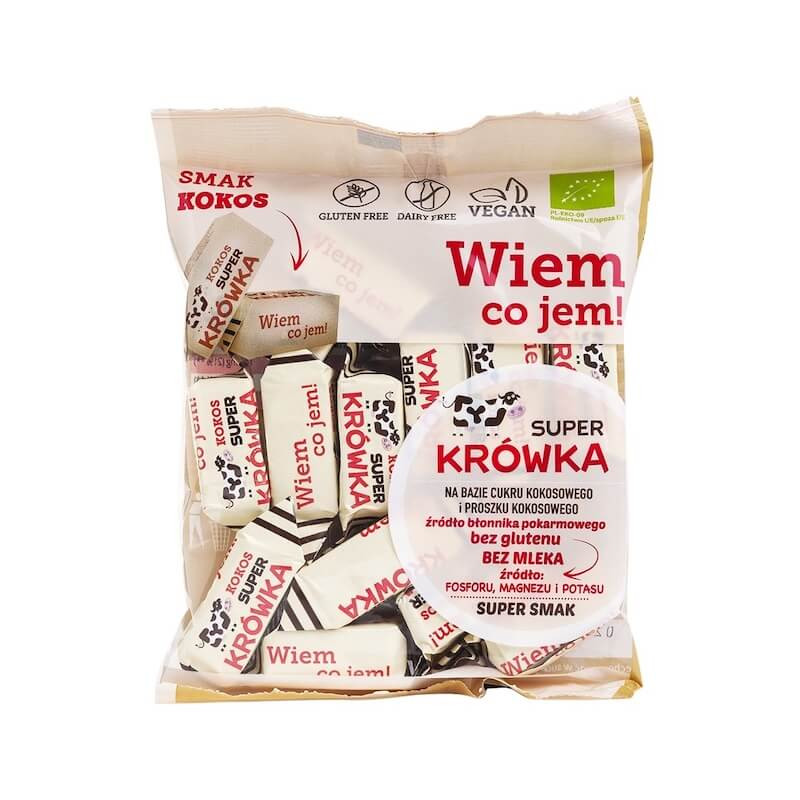 Organic Vegan Gluten-Free Coconut Fudge 150g Super Krówka