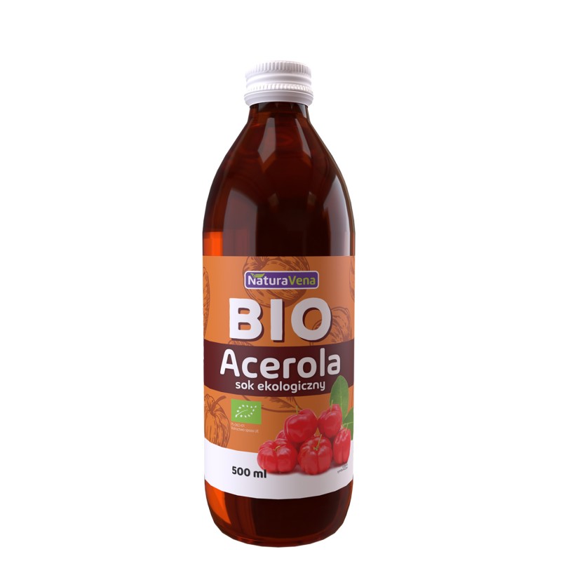 Organic Acerola Juice 500ml NaturaVena|4ecoshop
