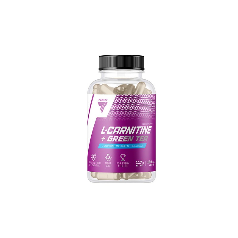 l carnitine and green tea L-Carnitine + Green Tea 180 caps Trec Nutrition|4ecoshop